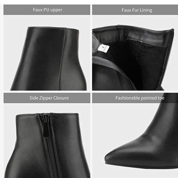 NEW Dream Pairs Womens Platform Chunky Block Heel Ankle Booties Sz 8 - Picture 5 of 5